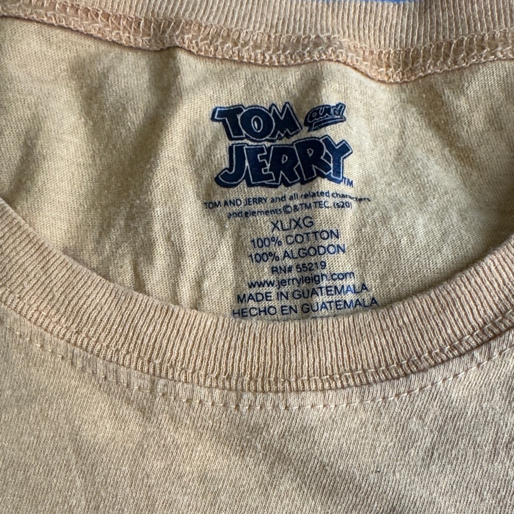 Tom and Jerry Beige T-Shirt